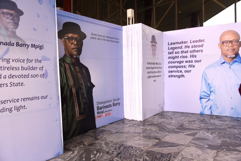 Umahi Pays Tribute to Late Senator Mpigi, Hails Legacy in Infrastructure Development